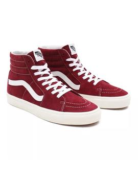 Zapatilla Unisex Vans Sk8-Hi Suede Granate