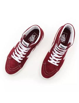 Zapatilla Unisex Vans Sk8-Hi Suede Granate