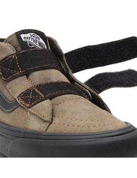 Zapatilla Niño Vans Sk8 Mid Mte Marron