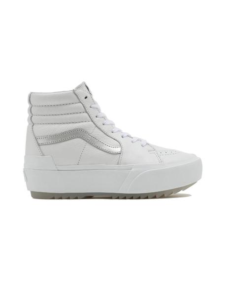 Zapatilla Mujer SK8-Hi Stacked Piel Blanca