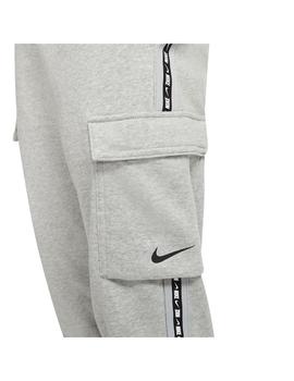 Pantalón Hombre Nike Repeat FLC Cargo Gris