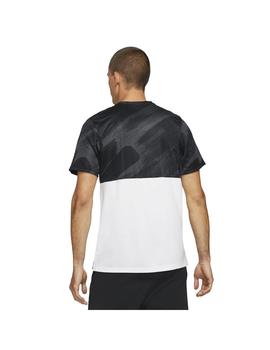 Camiseta Hombre Nike Superset Negra Blanco