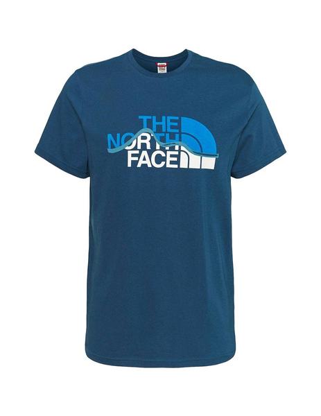 Camiseta Hombre The North Face Mount Line Azul