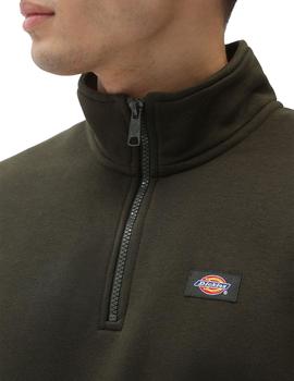 Sudadera Hombre Dickies Oakport Zip Verde