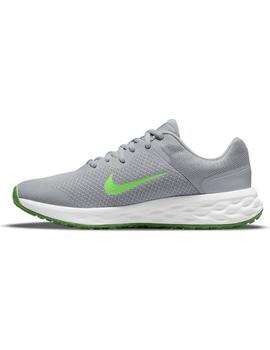 Zapatilla Niño Nike Revolution 6 Gris Verde