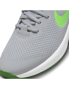 Zapatilla Niño Nike Revolution 6 Gris Verde