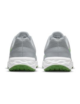 Zapatilla Niño Nike Revolution 6 Gris Verde