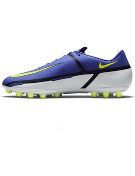 Bota Futbol Hombre Nike Academy Ag Morada Gris