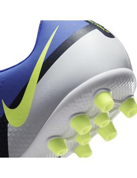 Bota Futbol Hombre Nike Academy Ag Morada Gris