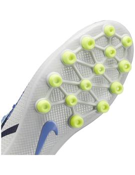 Bota Futbol Hombre Nike Academy Ag Morada Gris