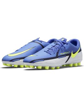 Bota Futbol Hombre Nike Academy Ag Morada Gris