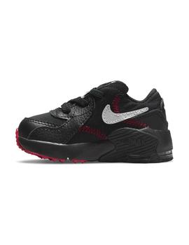 Zapatilla Niño Nike Air Max Exee Negra Roja