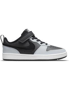 Zapatilla Niño Nike Court Borough Gris