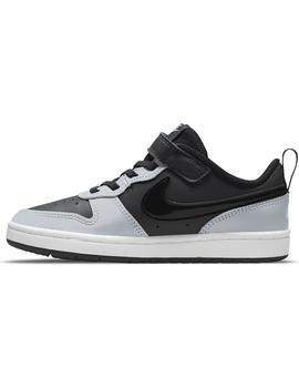 Zapatilla Niño Nike Court Borough Gris