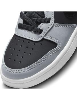 Zapatilla Niño Nike Court Borough Gris