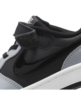 Zapatilla Niño Nike Court Borough Gris