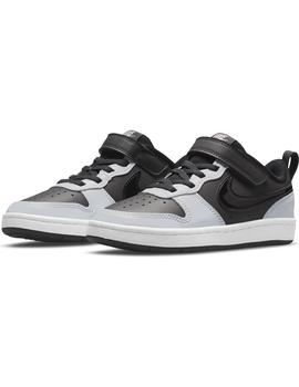 Zapatilla Niño Nike Court Borough Gris