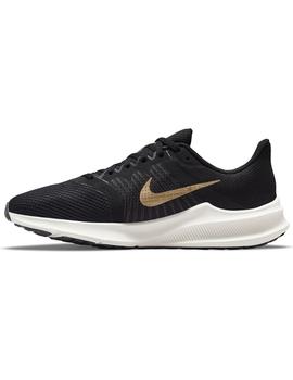 Zapatilla Mujer Nike Downshifter Negra Dorada