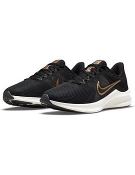 Zapatilla Mujer Nike Downshifter Negra Dorada