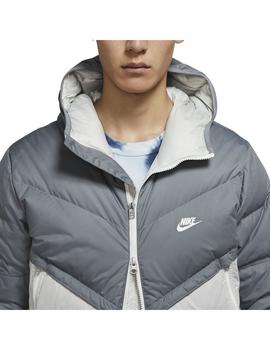 Cazadora Hombre Nike Windrunner Gris Blanca