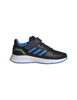 Zapatilla Niño adidas Runfalcon 2.0 Negro/Azul