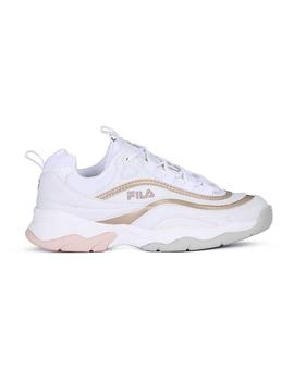 Zapatilla Mujer Fila Ray F Low Blanca/Dorada