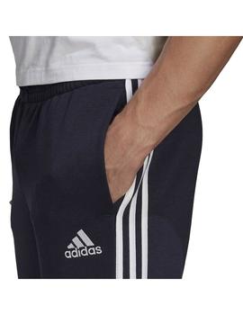 Pantalón Hombre adidas Essentials 3S Negro/Blanco