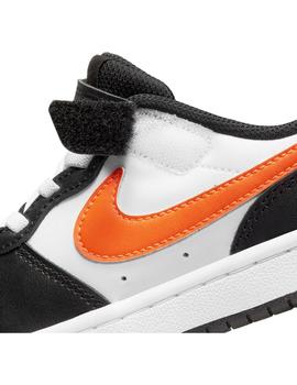 Zapatilla Niño Nike Court Vision Negra Naranja Bla