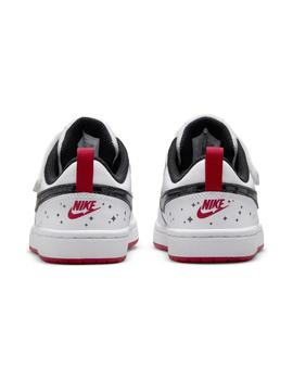 Zapatilla Niño Nike Court Bourough Blanco Purpurin