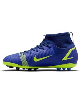 Bota Futbol Niño Nike Academy Ag Azul Amarillo