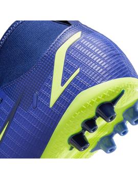 Bota Futbol Niño Nike Academy Ag Azul Amarillo