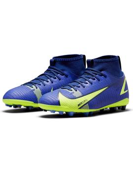 Bota Futbol Niño Nike Academy Ag Azul Amarillo