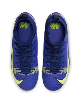 Bota Futbol Niño Nike Academy Ag Azul Amarillo