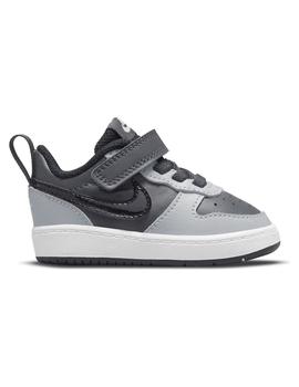 Zapatilla Niño Nike Court Borough Gris