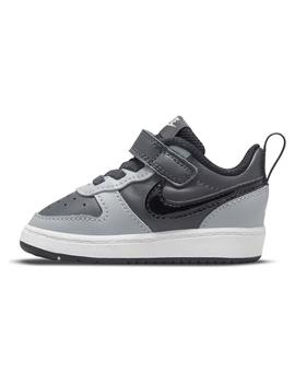 Zapatilla Niño Nike Court Borough Gris