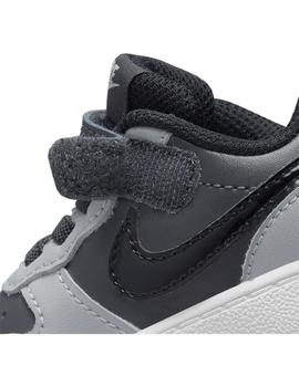 Zapatilla Niño Nike Court Borough Gris