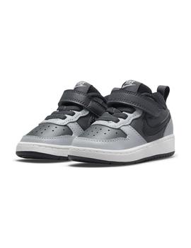 Zapatilla Niño Nike Court Borough Gris