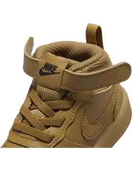 Zapatilla Baby Nike Court Borough Mid 2 Marrón