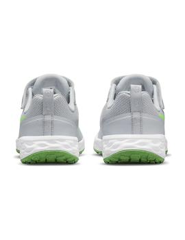 Zapatilla Niñ@  Nike Revolution 6 Gris/Verde