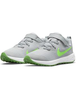 Zapatilla Niñ@  Nike Revolution 6 Gris/Verde