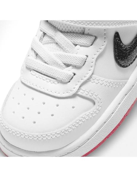 Zapatilla Niña Nike Court Blanca Purpurina