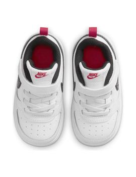 Zapatilla Niña Nike Court Borough Blanca Purpurina