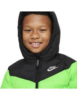 Cazadora Niño Nike Nsw Negra Verde
