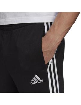 Pantalón Hombre adidas Essentials French Terry Negro/Blanco