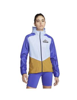 Cortavientos Mujer Nike Shield Trail Azul