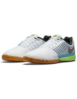 Bota Sala Hombre Nike Lunargato Blanca Azul