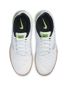 Bota Sala Hombre Nike Lunargato Blanca Azul