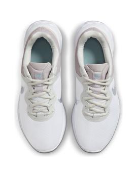 Zapatilla Mujer Nike Revolution 6 Next Nature Blanca Lila