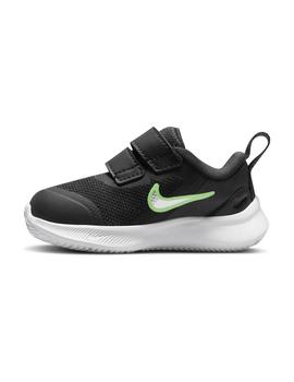 Zapatilla Niño Nike Star Runner 3 Negro Verde