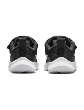 Zapatilla Niño Nike Star Runner 3 Negro Verde